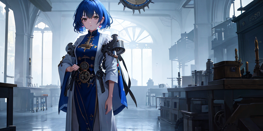 00252-3311980476-(Close-up_1.2), 1girl, solo, standing inside a fantasy clock tower, blue hair, white eyes, magician robes outfit, intricate back.png